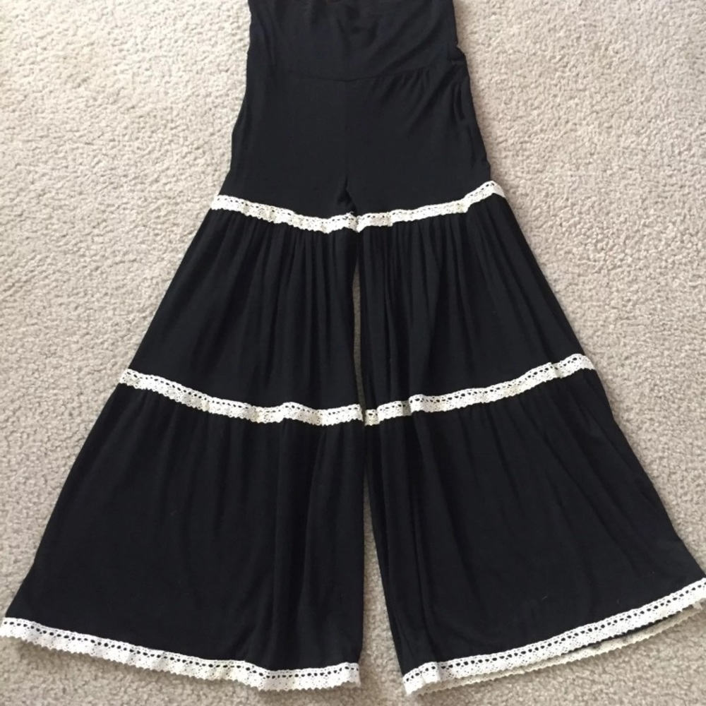 Lady's World Black Palazzo Pants Girls SZ 6-8